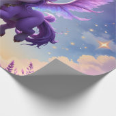 Maanlicht Rijk Bewaker – Violet Dreamling. Cadeaupapier (Hoek)