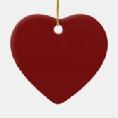 Maanlicht Rood Keramisch Ornament (Achterkant)