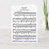 Maanlicht-sonate-Ludwig-Beethoven Kaart (Voorkant)