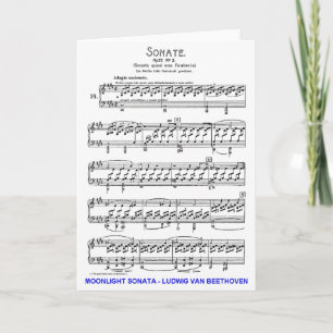Maanlicht-sonate-Ludwig-Beethoven Kaart