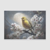 Maanlicht Songbird Decoupage Tissuepapier (Voorkant)