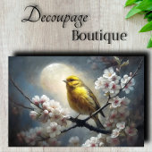 Maanlicht Songbird Decoupage Tissuepapier