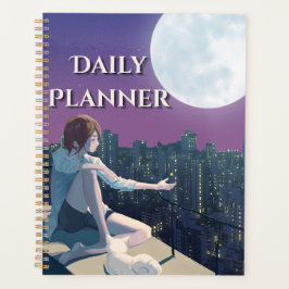 Maanlicht Stad "Dagelijkse Planner" | Dromerige Na Planner