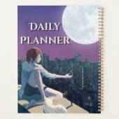 Maanlicht Stad "Dagelijkse Planner" | Dromerige Na Planner (Achterkant)