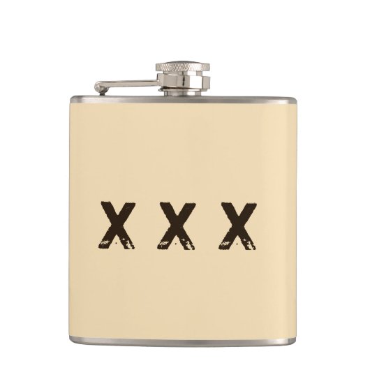 Maanlicht stijl monogram heupfles (Voorkant)