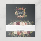 maanlicht tuin bruiloft plaatskaartje (Buitenkant ongevouwen)