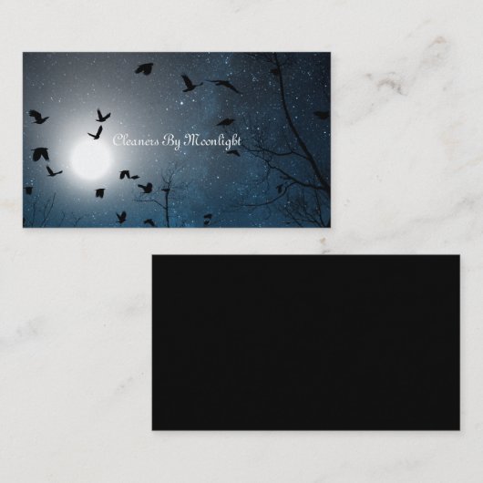 maanlicht visitekaartje (Voorkant / Achterkant)