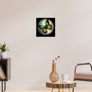 Maanlicht Vlinder Poster