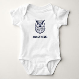 Maanlicht Waarnemer – Uil Design Peuter Body Romper