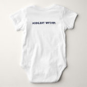 Maanlicht Waarnemer – Uil Design Peuter Body Romper (Achterkant)