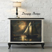 Maanlicht zeilschip ontkoppeling tissuepapier