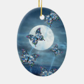 Maanlichte Fladder Keramisch Ornament (Achterkant)