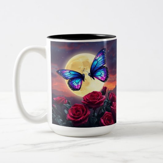 Maanlichte Stilte Tweekleurige Koffiemok (Links)