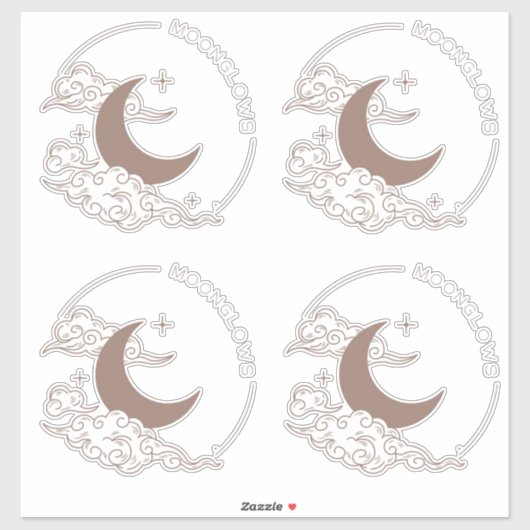 Maanlichts Sticker (Vel)