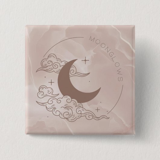 Maanlichts Vierkante Button 5,1 Cm (Voorkant)