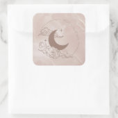 Maanlichts Vierkante Sticker (Tas)