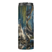 Maanlichtwake: Vrouw en Wolf. Thermosbeker (Achterkant)