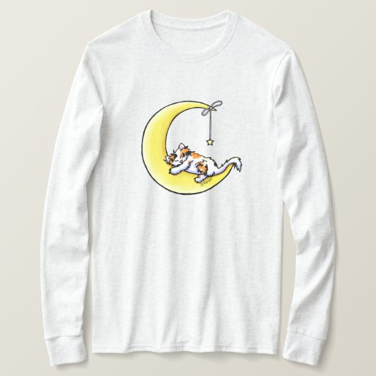 Maanliefde Schotse Kat T-Shirt (Design voorkant)