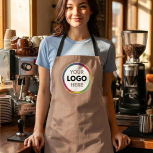 Maanlogo schort - Gebrandmerkte horeca werkkleding