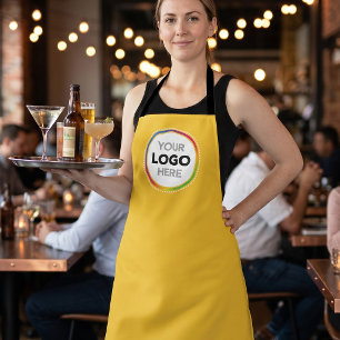 Maanlogo schort - Gebrandmerkte horeca werkkleding