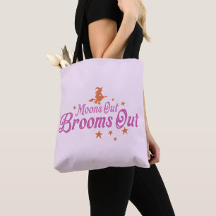 Maanloze Avonden Bezem Uit Gouden Sterren Roze Hal Tote Bag