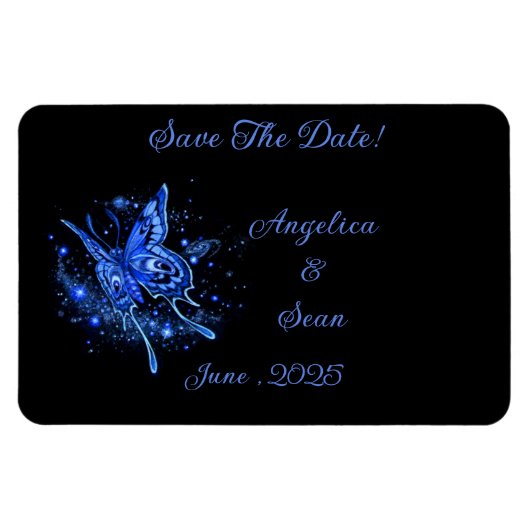Maanmaand Magische bruiloft Save The Date! Magneet (Horizontaal)