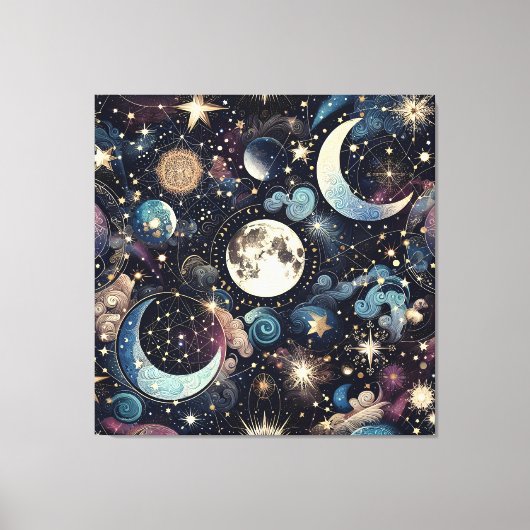 maanmagie canvas afdruk (Voorkant)