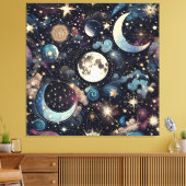 maanmagie canvas afdruk (Insitu (Woonkamer))