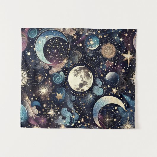 maanmagie wandkleed (Voorkant (horizontaal))