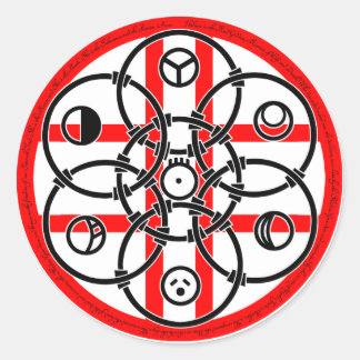 Maanmarker Ronde Sticker