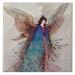 “Maanmeisje” sprookjeskunst van Warwick Goble Tegeltje