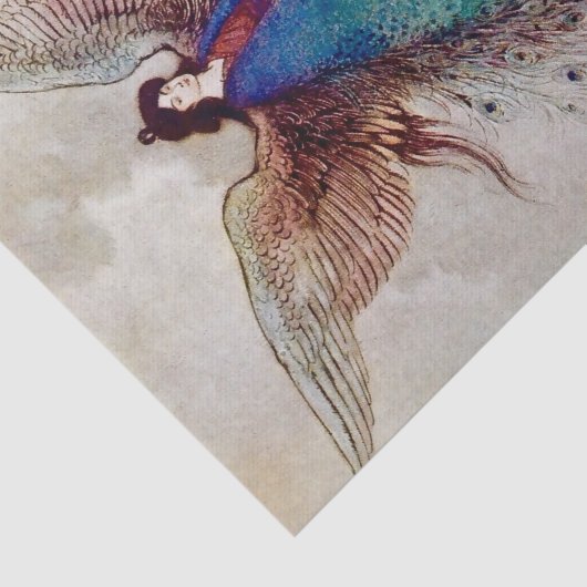 “Maanmeisje” sprookjeskunst van Warwick Goble Tissuepapier (Detail)