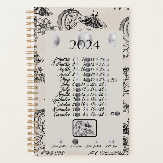 Maanmot 2024 Maanfase Planner (Voorkant)