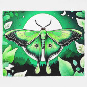maanmot fleece deken (Voorkant (Horizontaal))