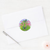 Maanmotten op bloedend hart bloemen Sticker (Envelop)