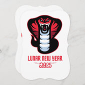 Maannieuwjaar 2025 Jaar van de Slang Kaart (Voorkant / Achterkant)