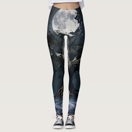 Maanodyssee: Avontuur onder de Maan Leggings (Voorkant)