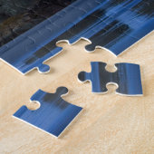 Maanondergang, Bandon Beach, Oregon. Legpuzzel (Zijkant)