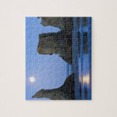 Maanondergang, Bandon Beach, Oregon. Legpuzzel (Verticaal)