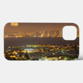 Maanopkomst boven de skyline van San Diego Case-Mate iPhone Case (Achterkant (horizontaal))