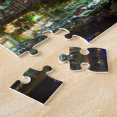 Maanopkomst boven de skyline van San Diego Legpuzzel (Zijkant)