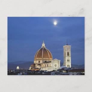 Maanopkomst en Dom van Florence, Basilica di Briefkaart