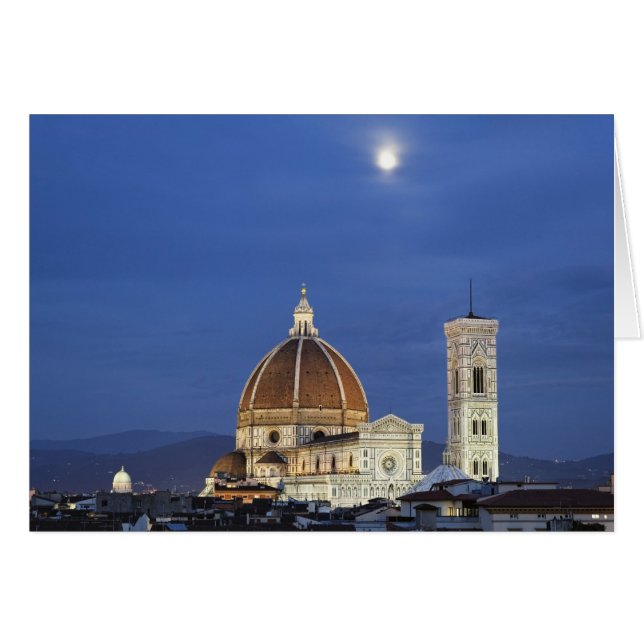 Maanopkomst en kathedraal van Florence, Basilica d (Voorkant Horizontaal)