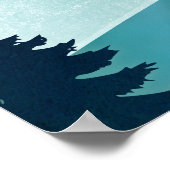 Maanopkomstmeer Poster (Hoek)
