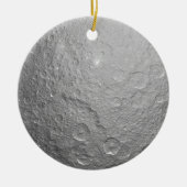 Maanoppervlak in de ruimte keramisch ornament (Voorkant)