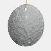 Maanoppervlak in de ruimte keramisch ornament (Links)