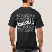 Maanpak cadeau voor bruidsmeisjes en bruid stam t-shirt (Achterkant)