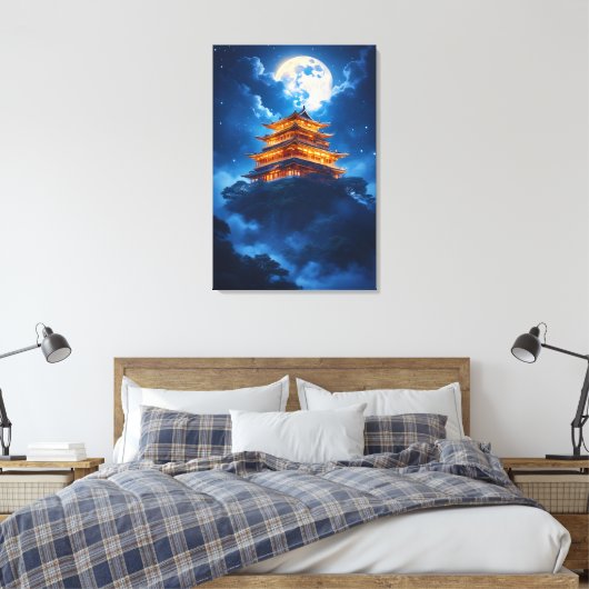 Maanpaleis in de Hemelse Bergen Canvas Afdruk (Insitu (Slaapkamer))