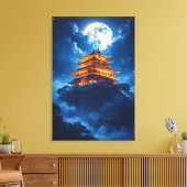 Maanpaleis in de Hemelse Bergen Canvas Afdruk (Insitu (Woonkamer))