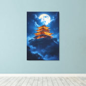 Maanpaleis in de Hemelse Bergen Canvas Afdruk (Insitu (Houten vloer))